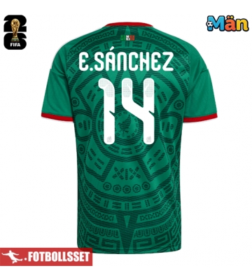 Mexiko Erick Sanchez #14 Hemmatröja VM 2026 Kortärmad